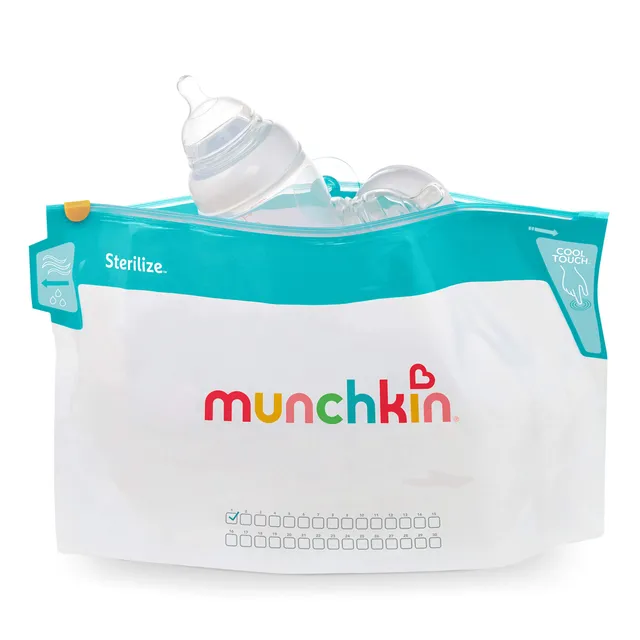 munchkin-latch-sachets-de-st-rilisation-micro-ondes-180-utilisations-6-sachets-x image 1