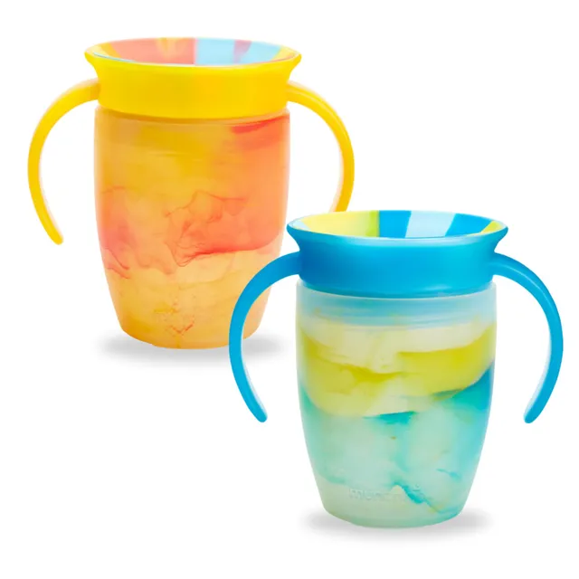 munchkin-miracle-360-lot-de-2-tasses-d-apprentissage-207-ml-avec-poign-es-antifu image 1