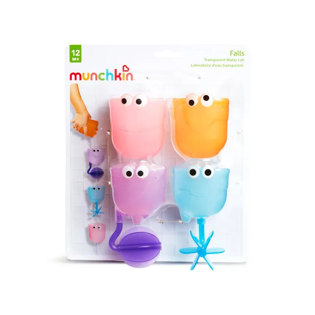munchkin-jouet-de-bain-falls-jeu-de-cascade-avec-ventouses-3-r-cipients-interact image 1