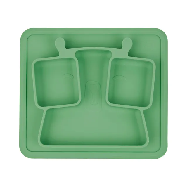 badabulle-assiette-compartiments-en-silicone-antid-rapante-3-compartiments-350-m image 1