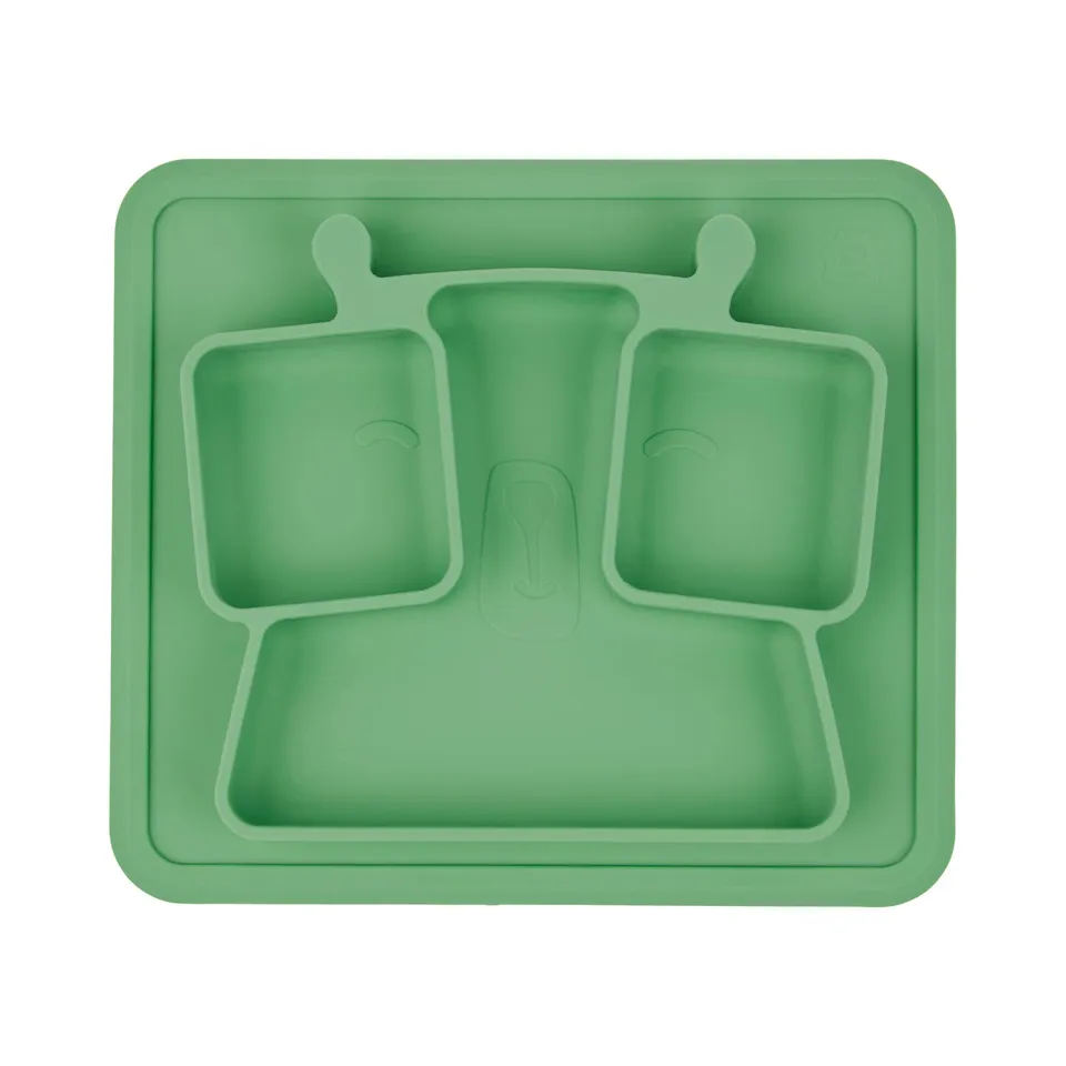 badabulle-assiette-compartiments-en-silicone-antid-rapante-3-compartiments-350-m image 1