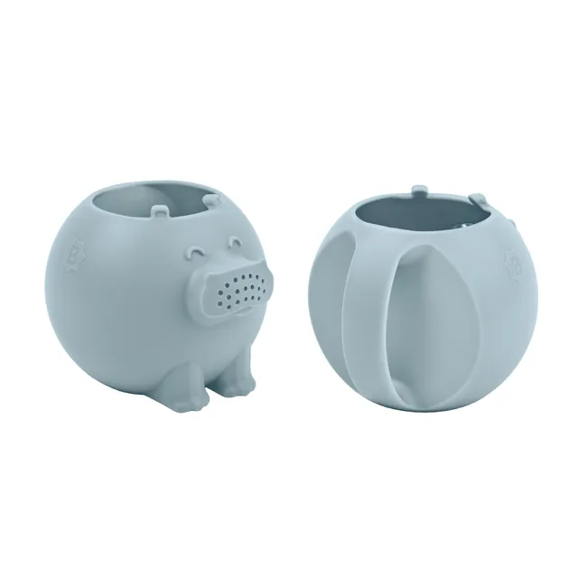 badabulle-arrosoir-hippopotame-pour-le-bain-en-silicone-rince-t-te-b-b-2-en-1-jo image 1