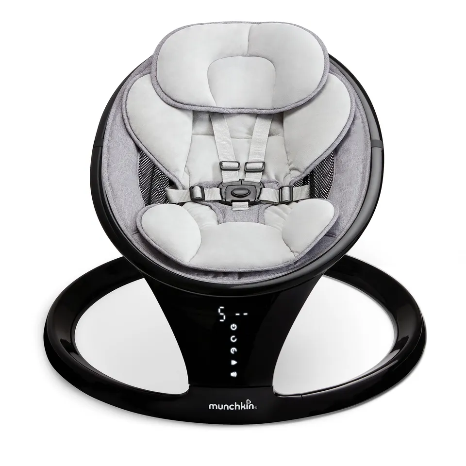 munchkin-balancelle-lectrique-b-b-bluetooth-avec-sons-et-t-l-commande-portable-m image 1
