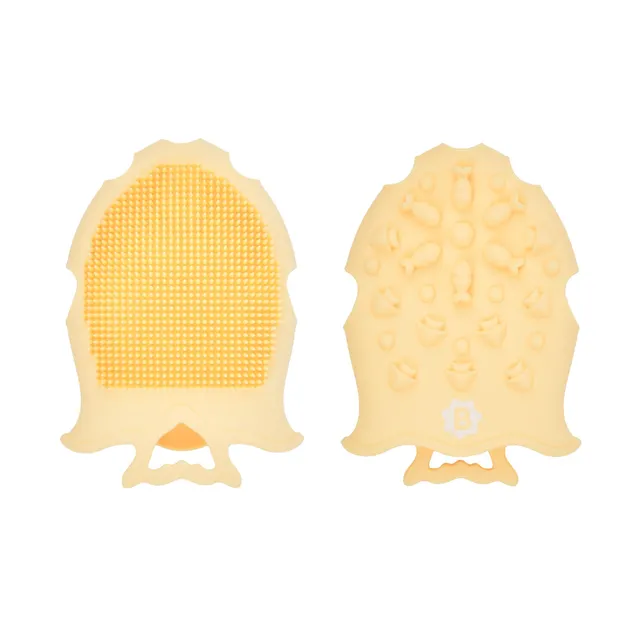 badabulle-brosse-cheveux-b-b-2-en-1-silicone-souple-brosse-cheveux-et-peigne-b-b image 1