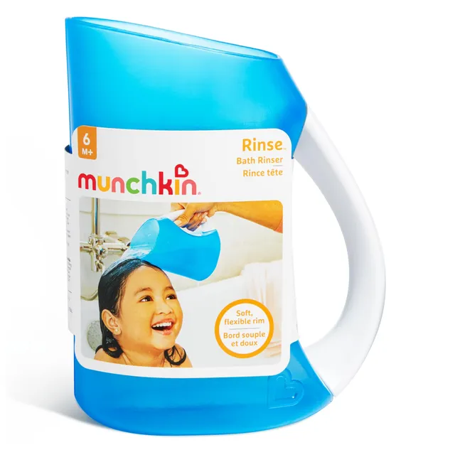 munchkin-pichet-de-bain-bord-souple-rince-cheveux-b-b-tout-petit-avec-poign-e-er image 1