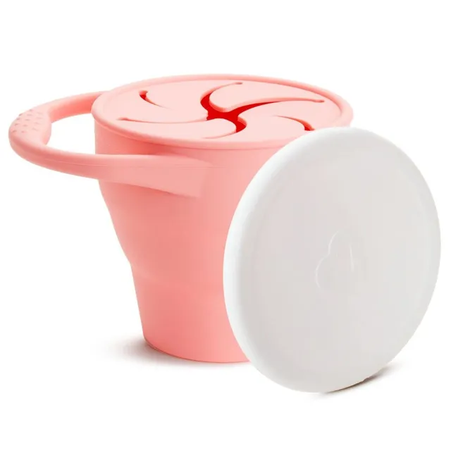 munchkin-snack-catcher-silicone-pot-de-sevrage-pliable-anti-d-versement-sans-bpa image 1
