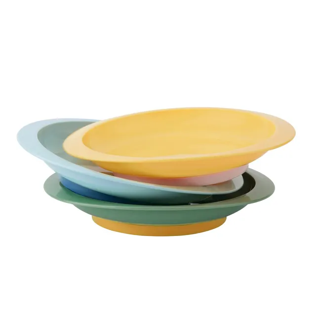 badabulle-lot-de-3-assiettes-antid-rapantes-et-incassables-18-cm-avec-bords-rele image 1