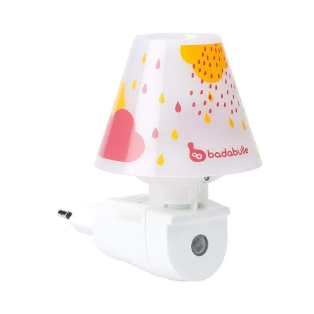 badabulle-veilleuse-murale-gouttes-rose-veilleuse-enfant-automatique-capteur-de- image 1