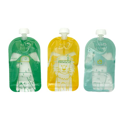 badabulle-lot-de-15-gourdes-r-utilisables-b-b-150-ml-compote-et-pur-e-100-herm-t image 7