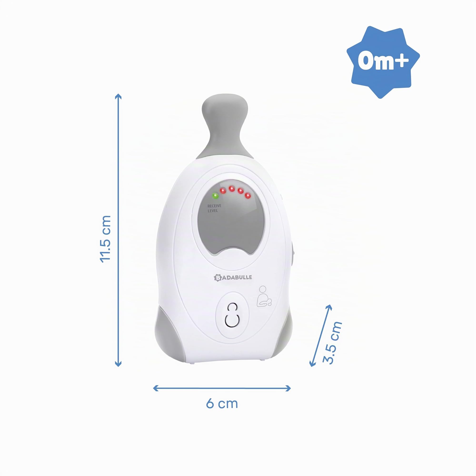 badabulle-baby-online-300m-babyphone-audio-analogique-avec-veilleuse-alarme-sono image 5
