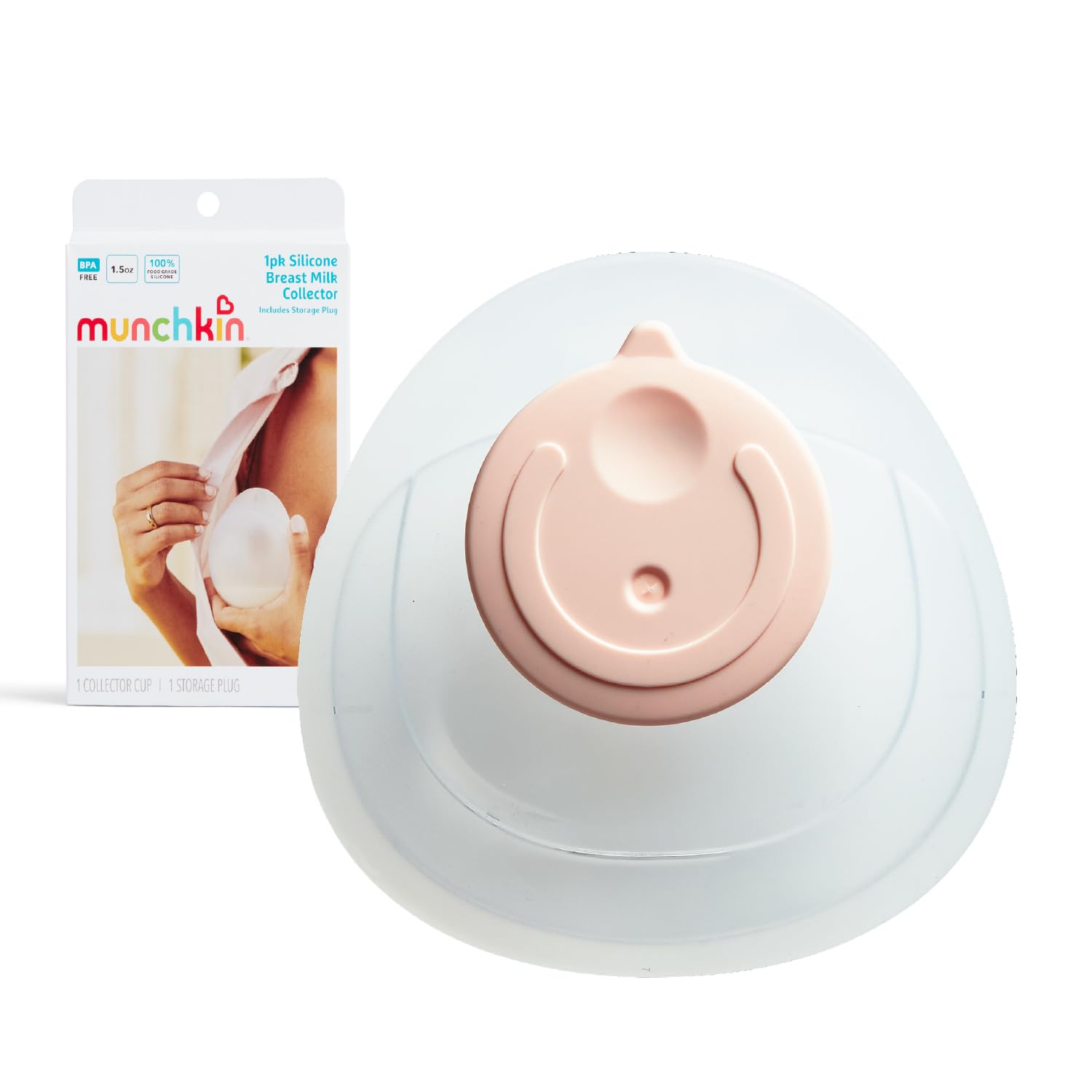 munchkin-collecteur-de-lait-maternel-en-silicone-45-ml-collecteur-passif-pour-l- image 1