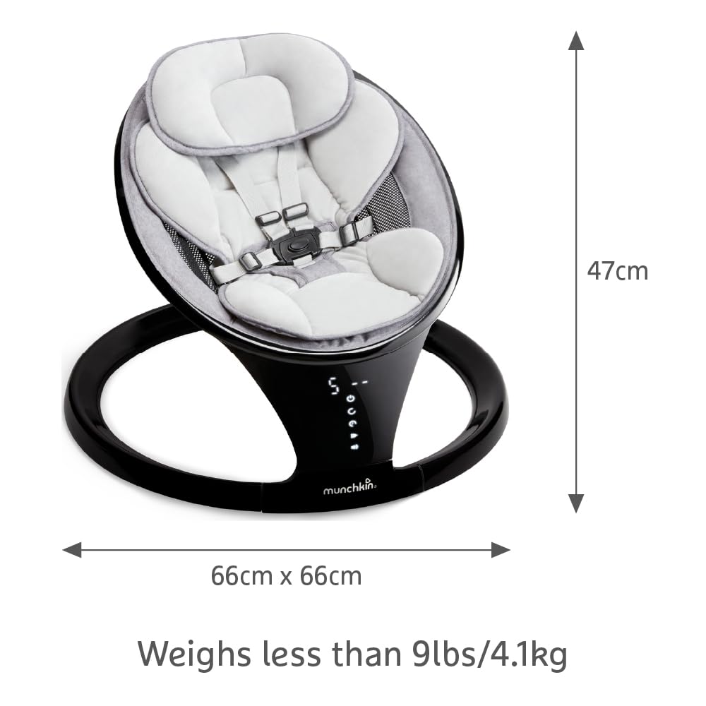 munchkin-balancelle-lectrique-b-b-bluetooth-avec-sons-et-t-l-commande-portable-m image 5