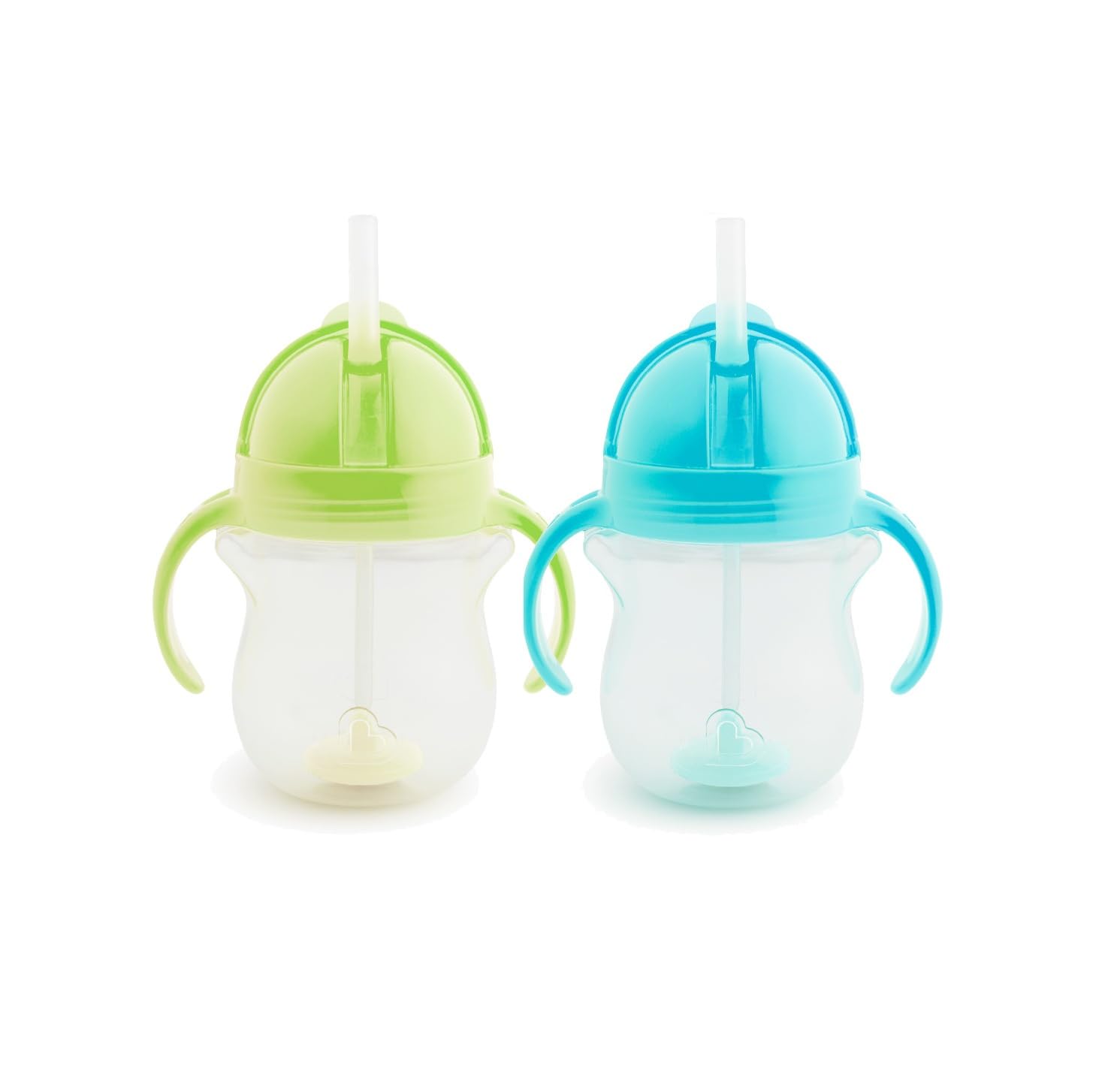 munchkin-tasses-paille-click-lock-tip-sip-207-ml-pack-de-2-vert-bleu-antifuites- image 1
