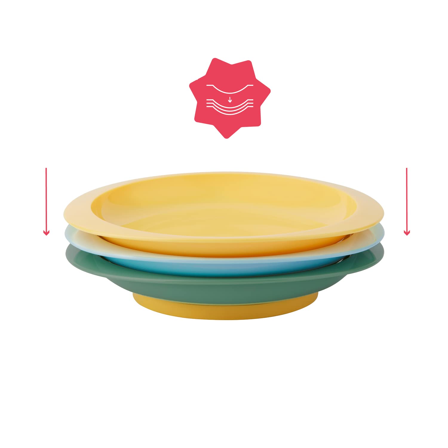 badabulle-lot-de-3-assiettes-antid-rapantes-et-incassables-18-cm-avec-bords-rele image 5