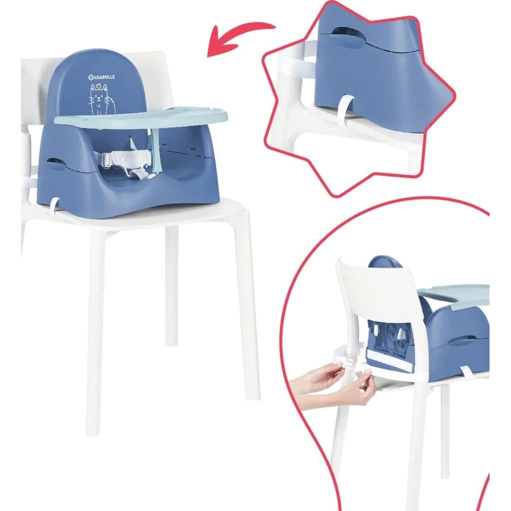 badabulle-r-hausseur-de-chaise-b-b-chat-pliable-universel-avec-tablettes-r-glabl image 2