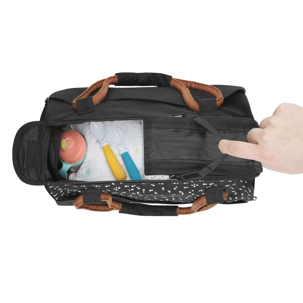 badabulle-pocketstyle-sac-langer-grande-capacit-avec-plan-langer-noir-camel image 4
