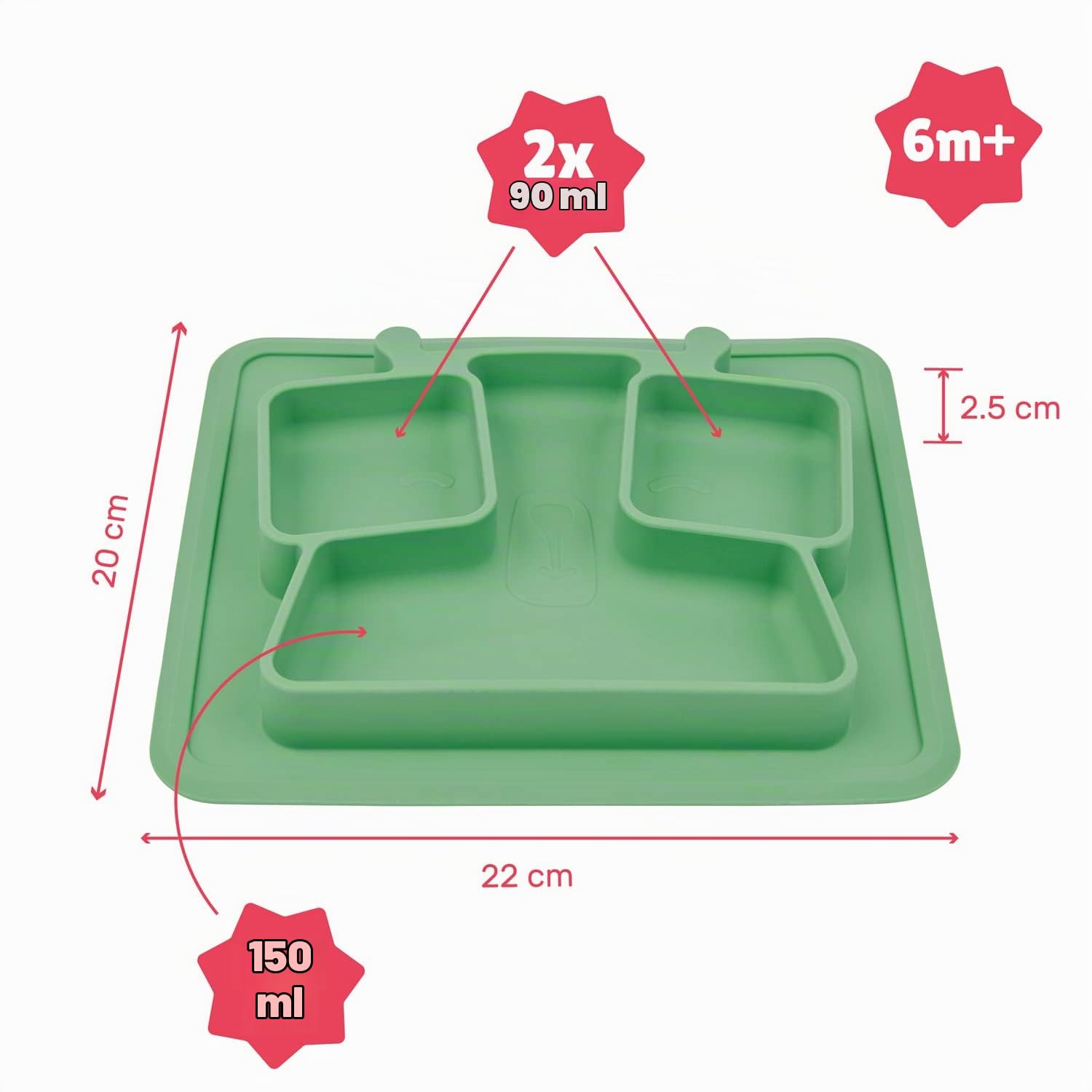 badabulle-assiette-compartiments-en-silicone-antid-rapante-3-compartiments-350-m image 5
