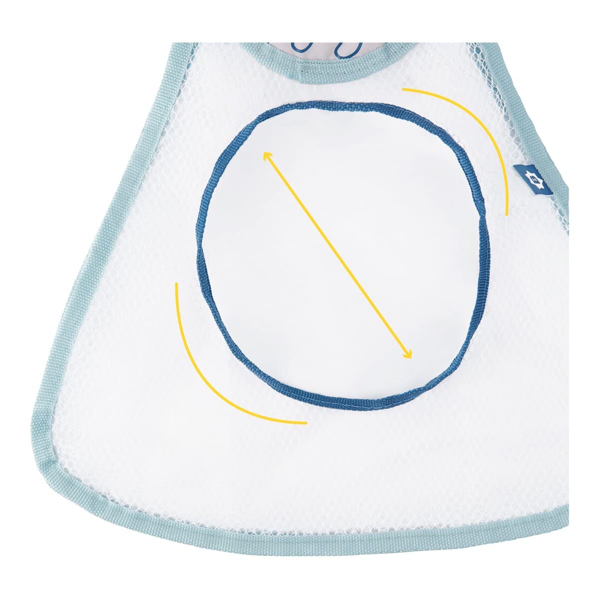 badabulle-filet-de-bain-organisateur-de-jouets-avec-2-larges-ventouses-grande-co image 3