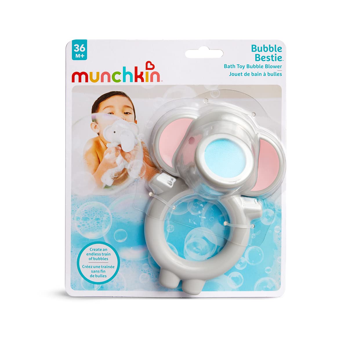 munchkin-l-phant-barboteur-bulles-jouet-de-bain-bulles-sans-piles-trompe-amovibl image 5