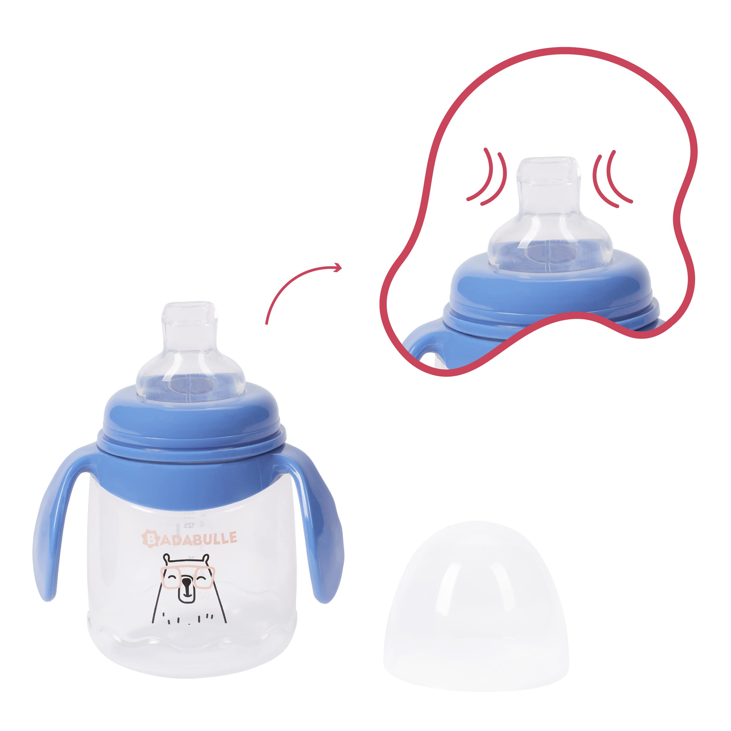badabulle-lot-de-2-tasses-d-apprentissage-enfant-180-ml-anti-fuite-avec-poign-es image 5
