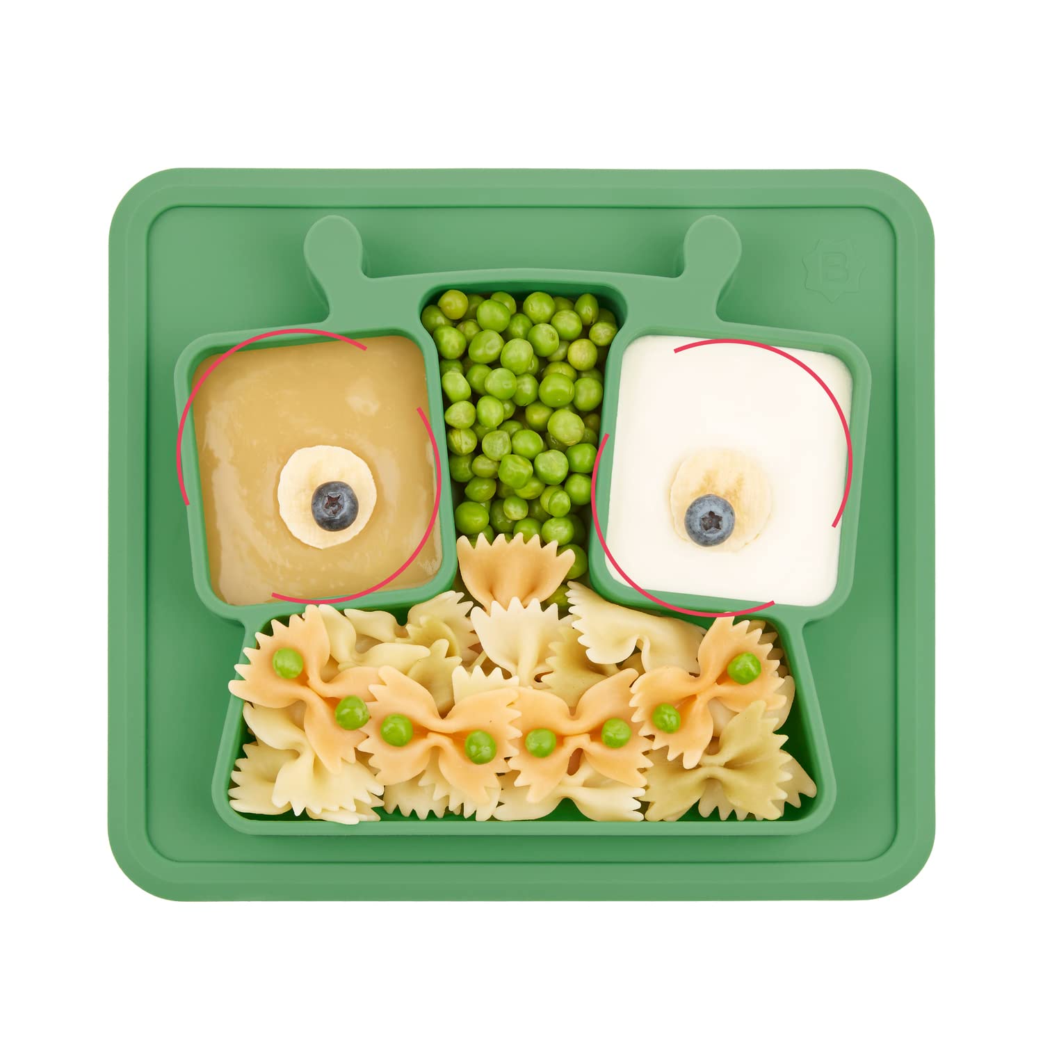 badabulle-assiette-compartiments-en-silicone-antid-rapante-3-compartiments-350-m image 3