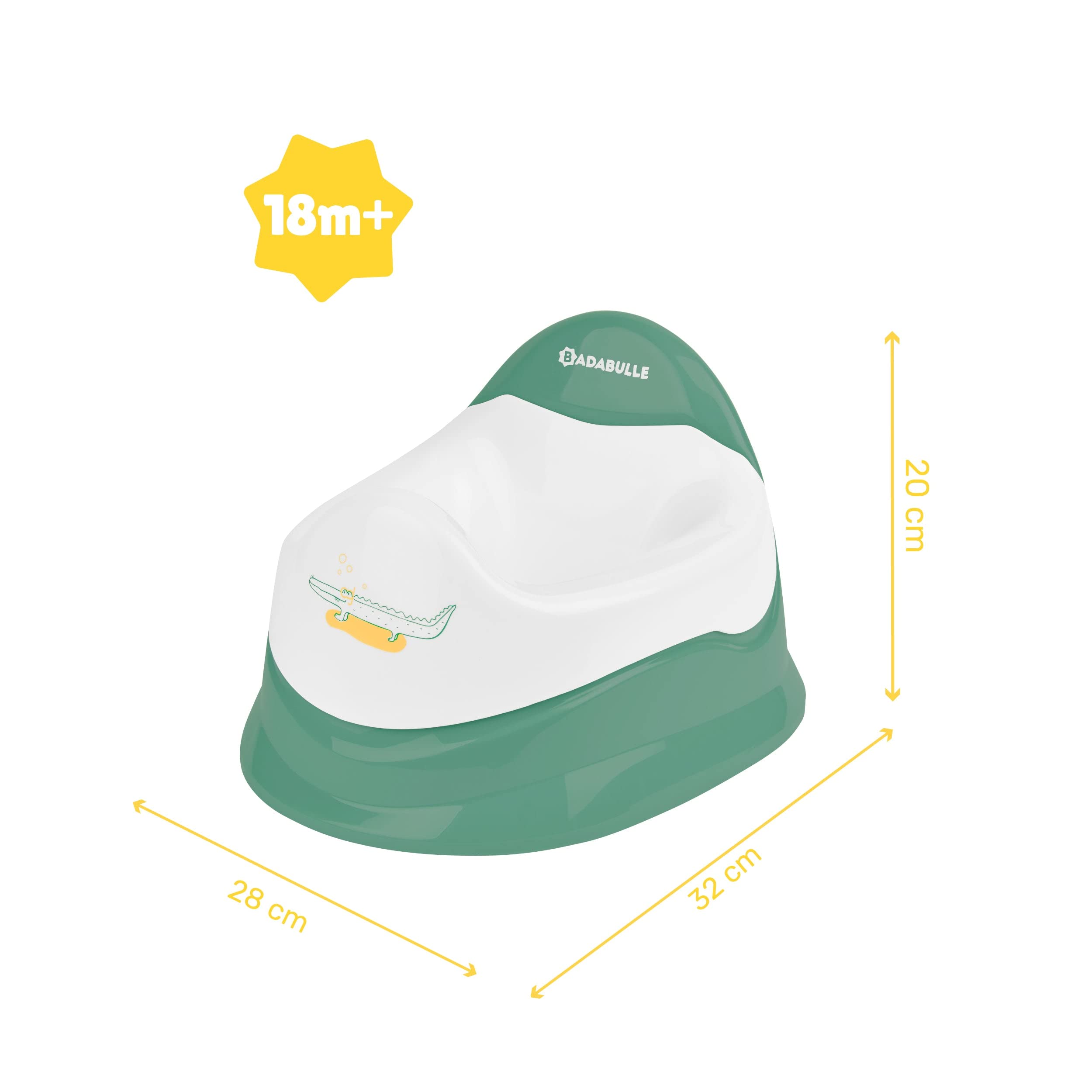 badabulle-pot-d-apprentissage-crocodile-avec-cuvette-amovible-assise-ergonomique image 4