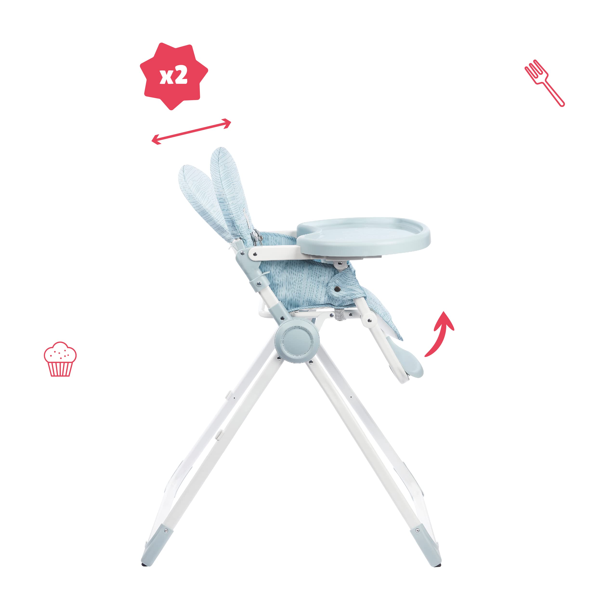 badabulle-chaise-haute-b-b-ultra-compacte-pliante-dossier-et-tablette-ajustables image 3