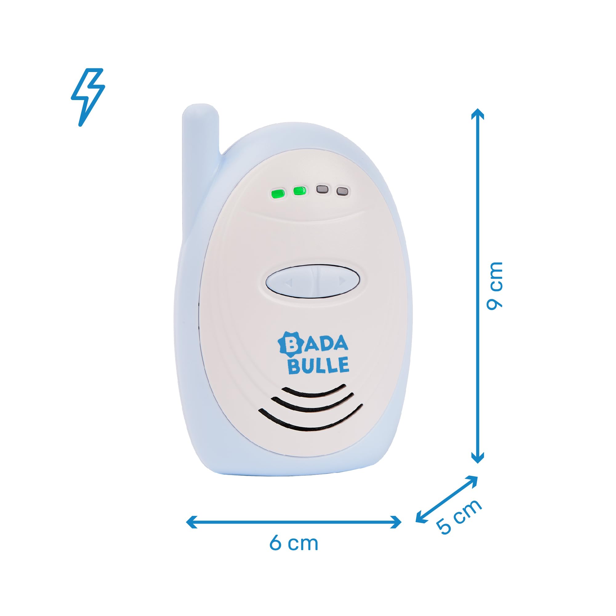 badabulle-babyphone-audio-300m-compact-alarme-sonore-et-visuelle-clip-ceinture-f image 7