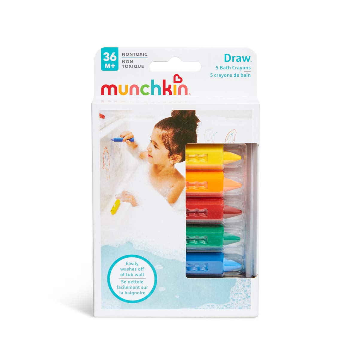 munchkin-crayons-de-bain-lavables-ensemble-de-5-crayons-couleurs-pour-carrelage- image 4