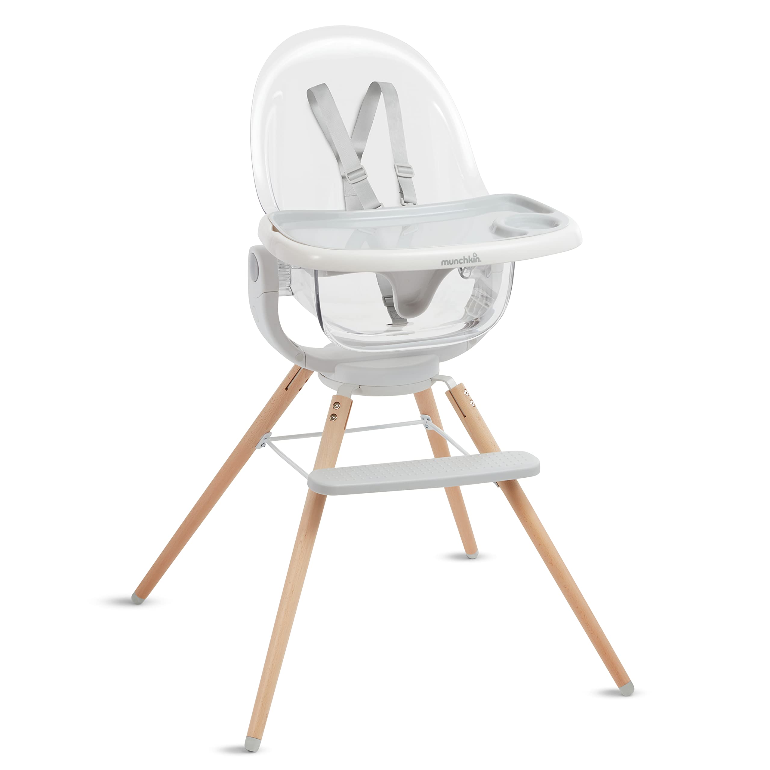 munchkin-chaise-haute-360-cloud-rotative-pour-b-b-et-tout-petits-6-mois-blanc image 1