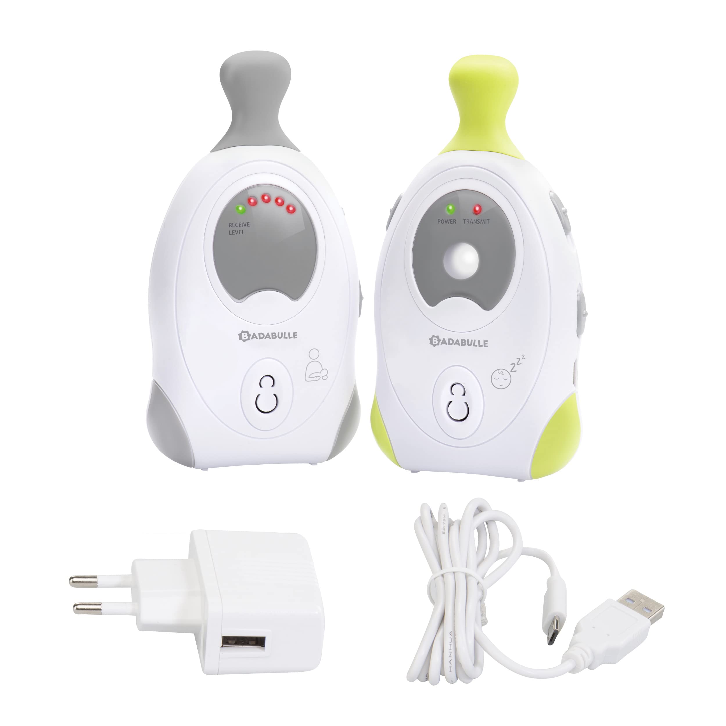 badabulle-baby-online-300m-babyphone-audio-analogique-avec-veilleuse-alarme-sono image 1