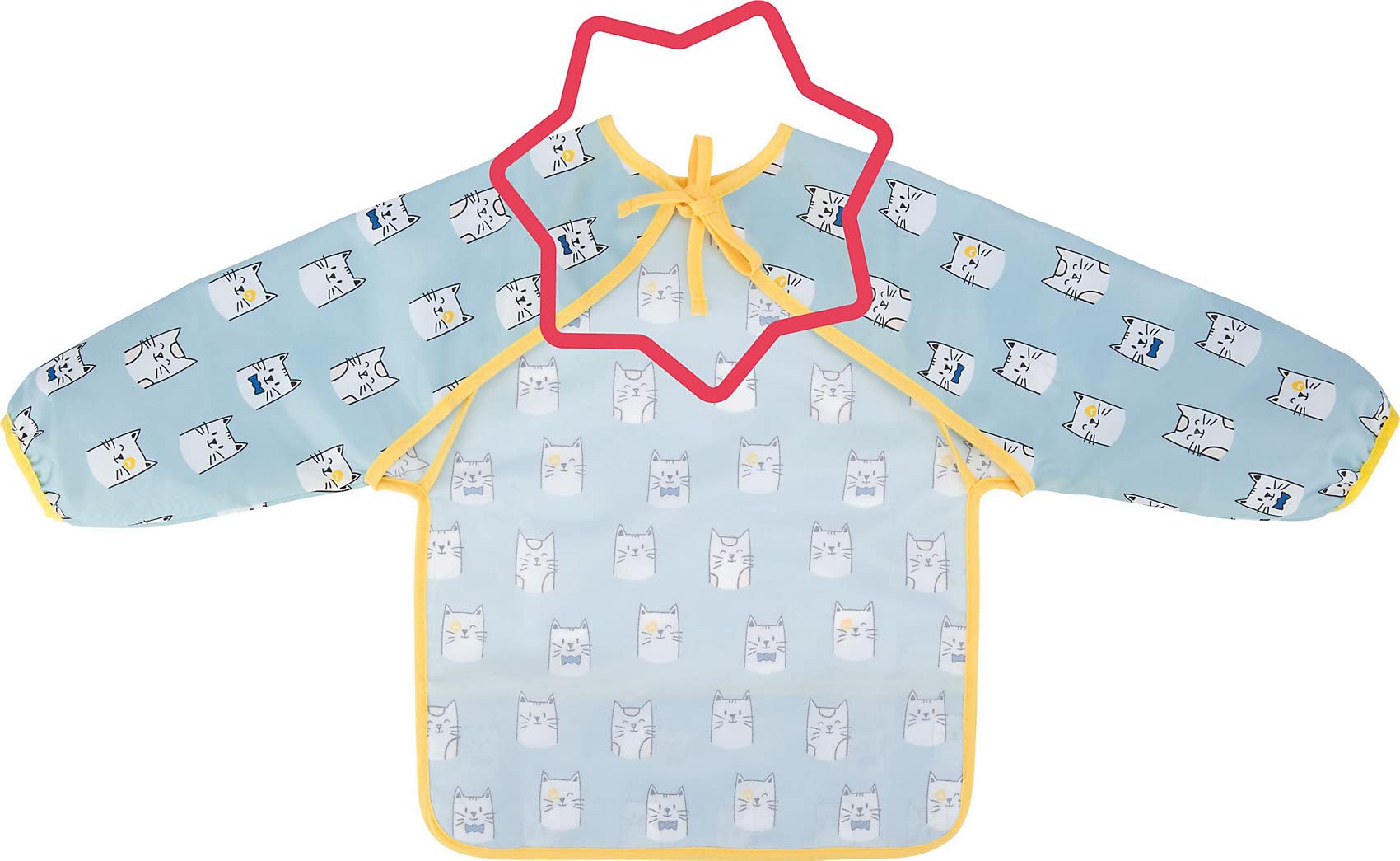 badabulle-bavoir-manches-longues-imperm-able-ajustable-d-s-4-mois-3-ans-bleu image 4