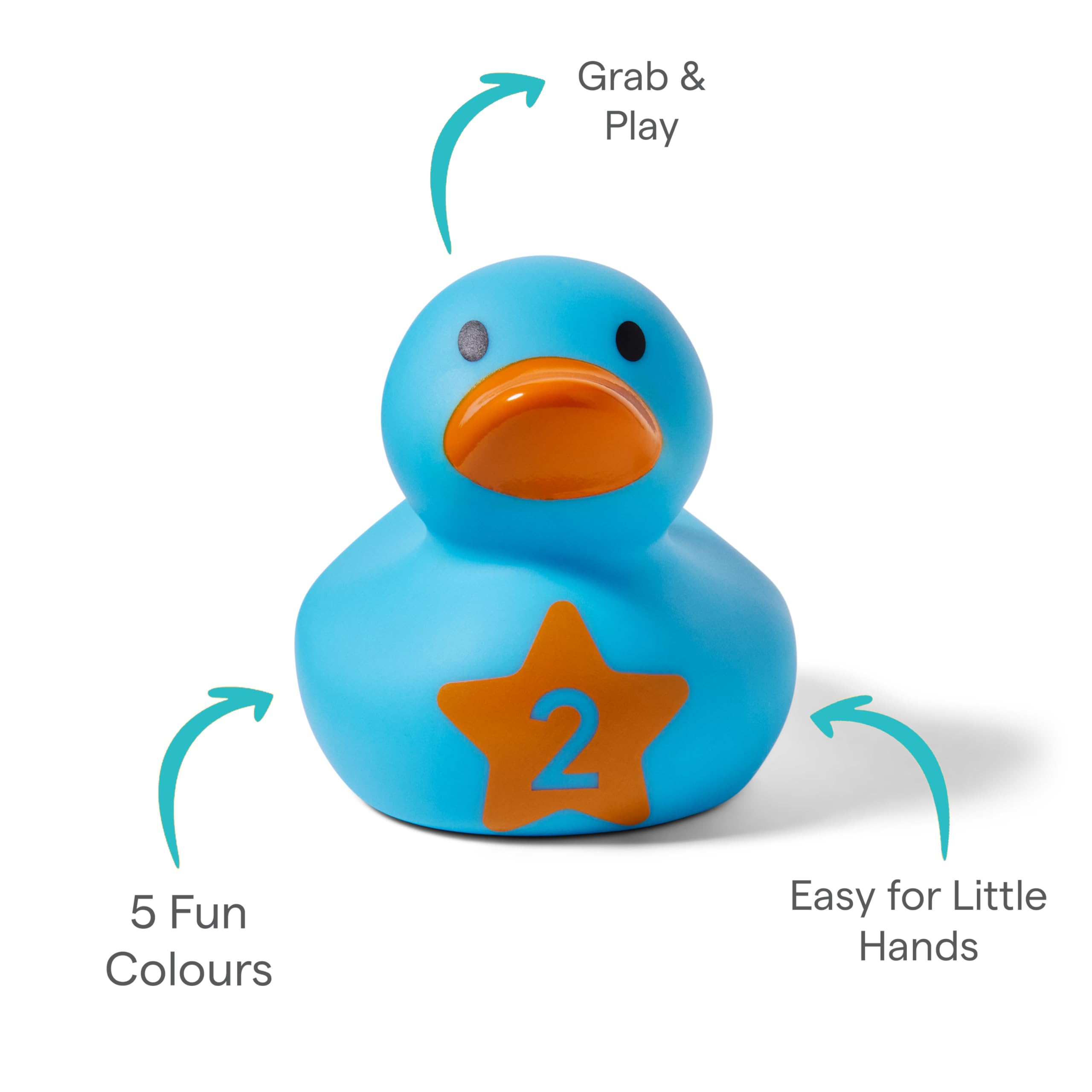 munchkin-lot-de-5-canards-de-bain-ducatifs-flottants-jouets-de-bain-en-caoutchou image 3