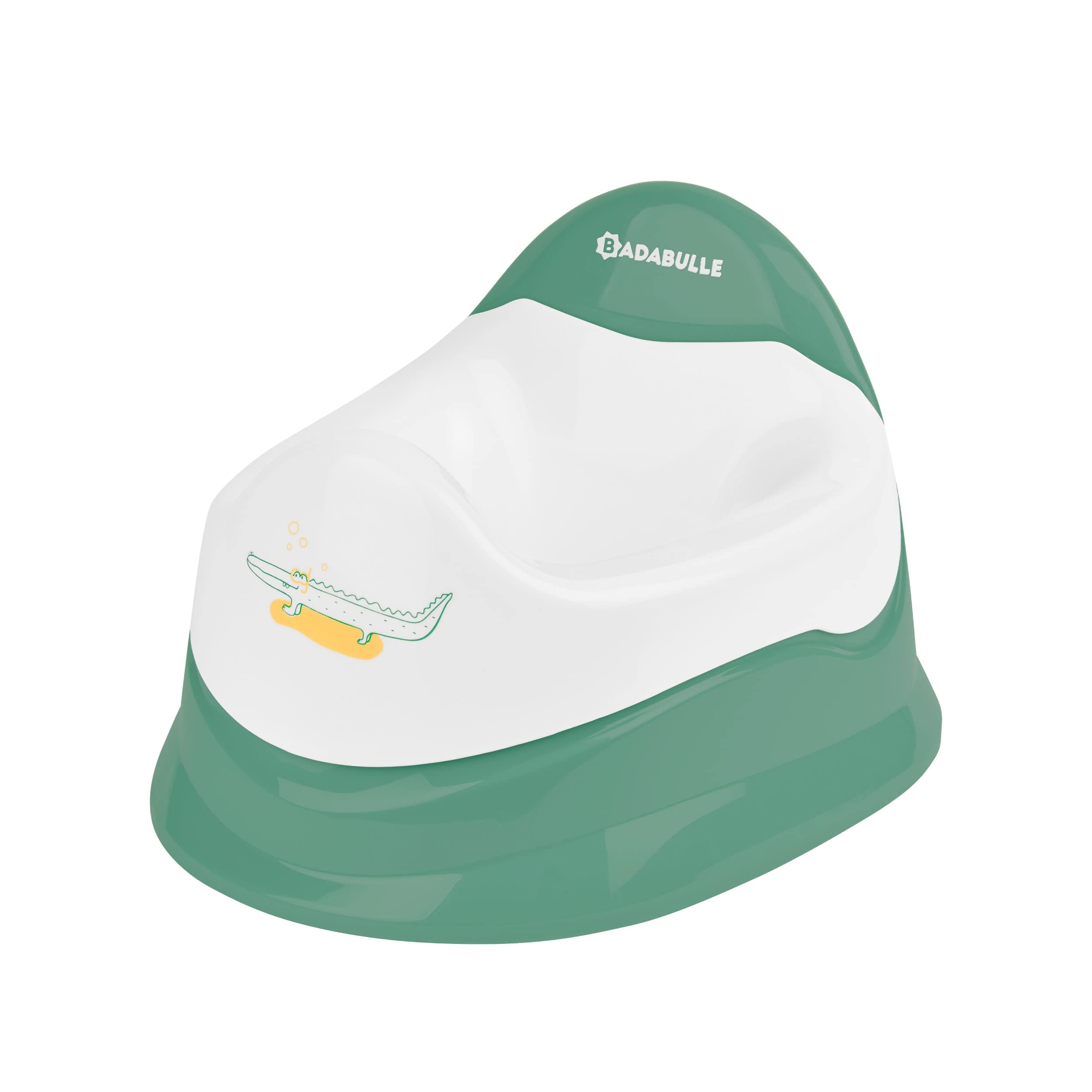 badabulle-pot-d-apprentissage-crocodile-avec-cuvette-amovible-assise-ergonomique image 1