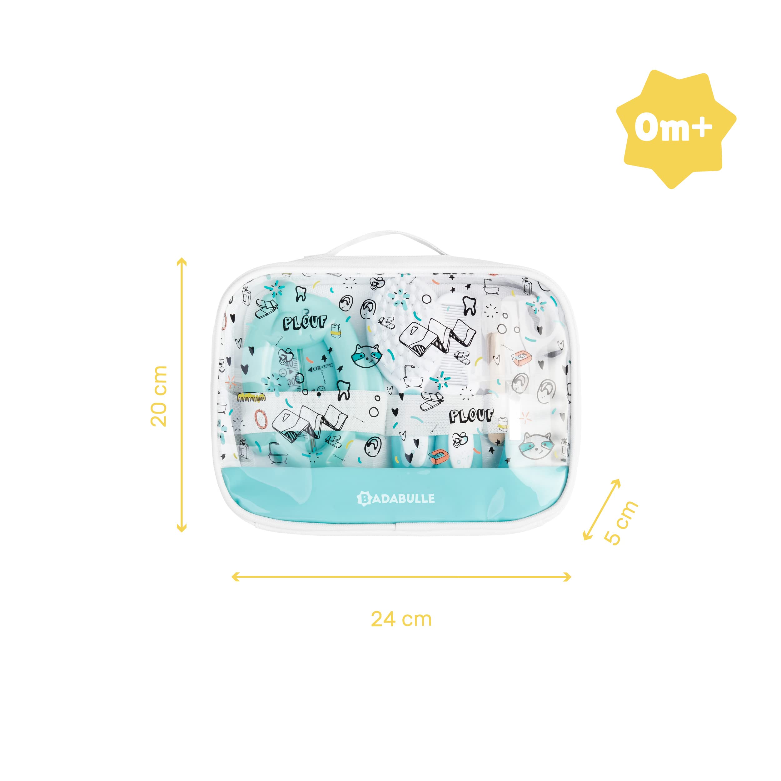 badabulle-trousse-de-soin-b-b-plouf-kit-7-accessoires-d-s-la-naissance-thermom-t image 5