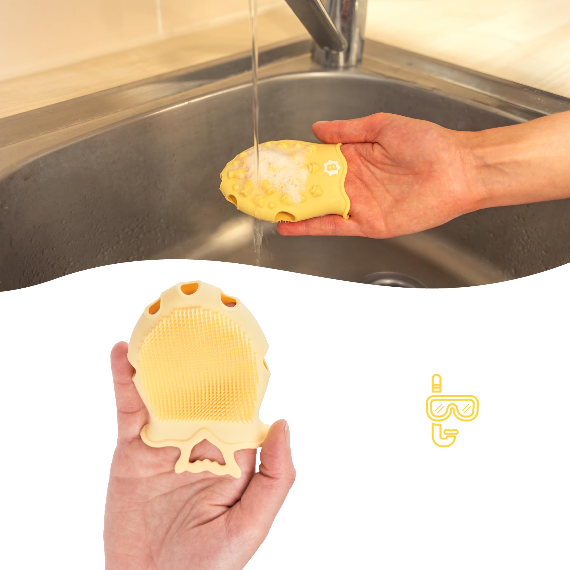 badabulle-brosse-cheveux-b-b-2-en-1-silicone-souple-brosse-cheveux-et-peigne-b-b image 5