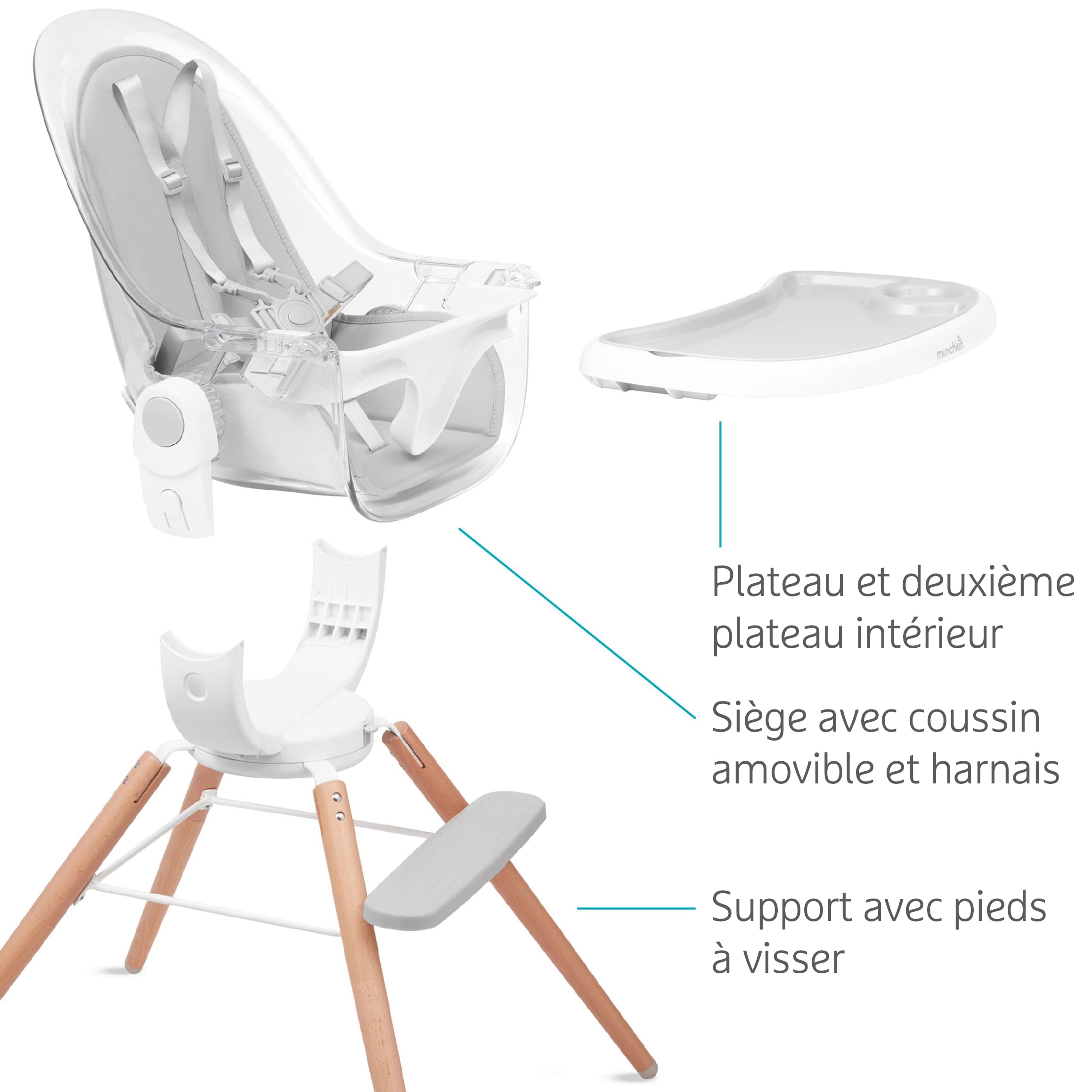 munchkin-chaise-haute-360-cloud-rotative-pour-b-b-et-tout-petits-6-mois-blanc image 4