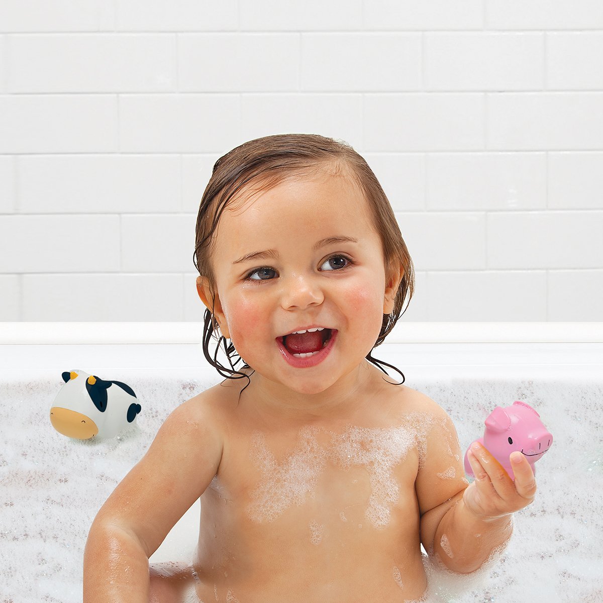 munchkin-farm-squirters-lot-de-4-jouets-de-bain-jet-d-eau-animaux-de-la-ferme-po image 2