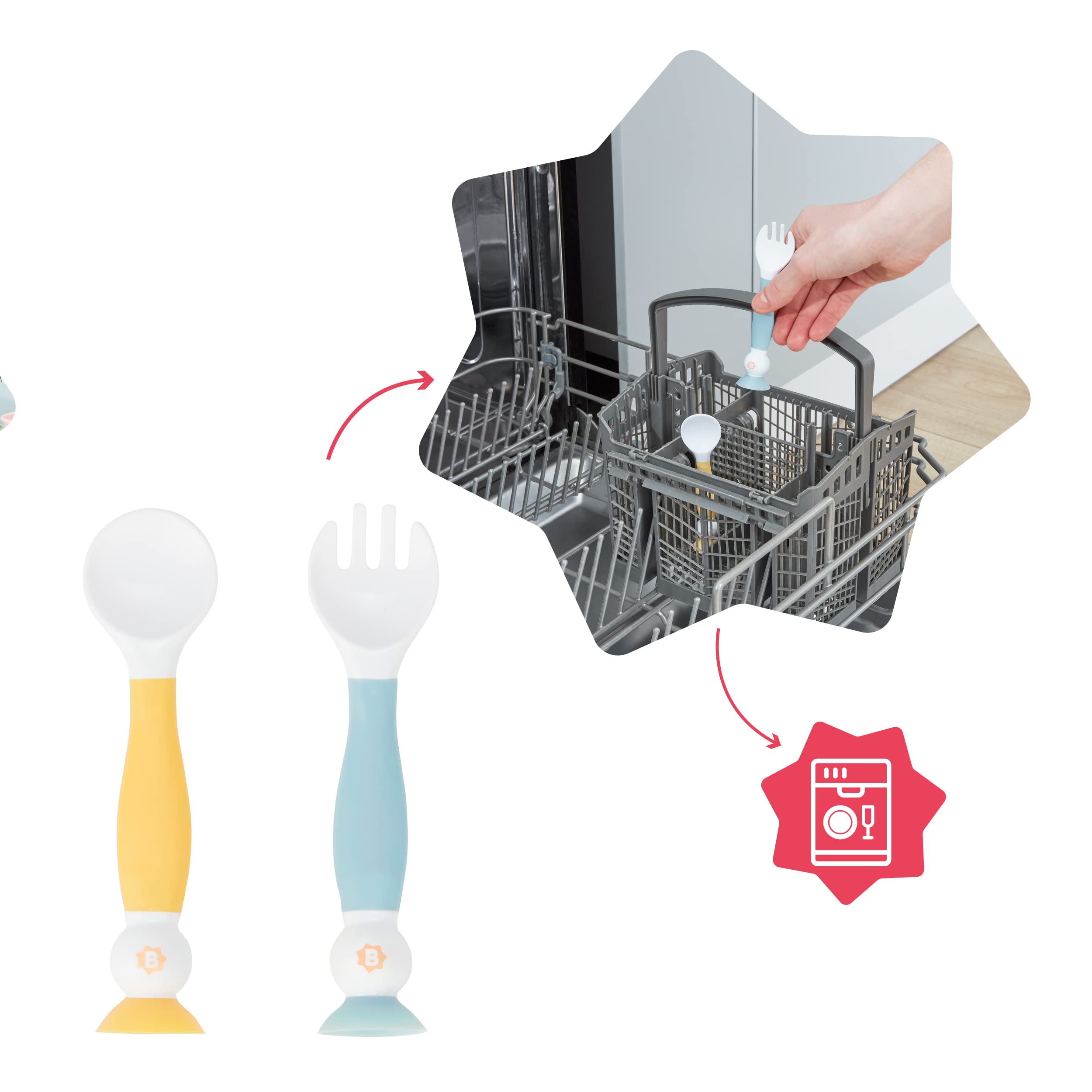 badabulle-couverts-d-apprentissage-flexibles-b-b-cuill-re-et-fourchette-ergonomi image 5