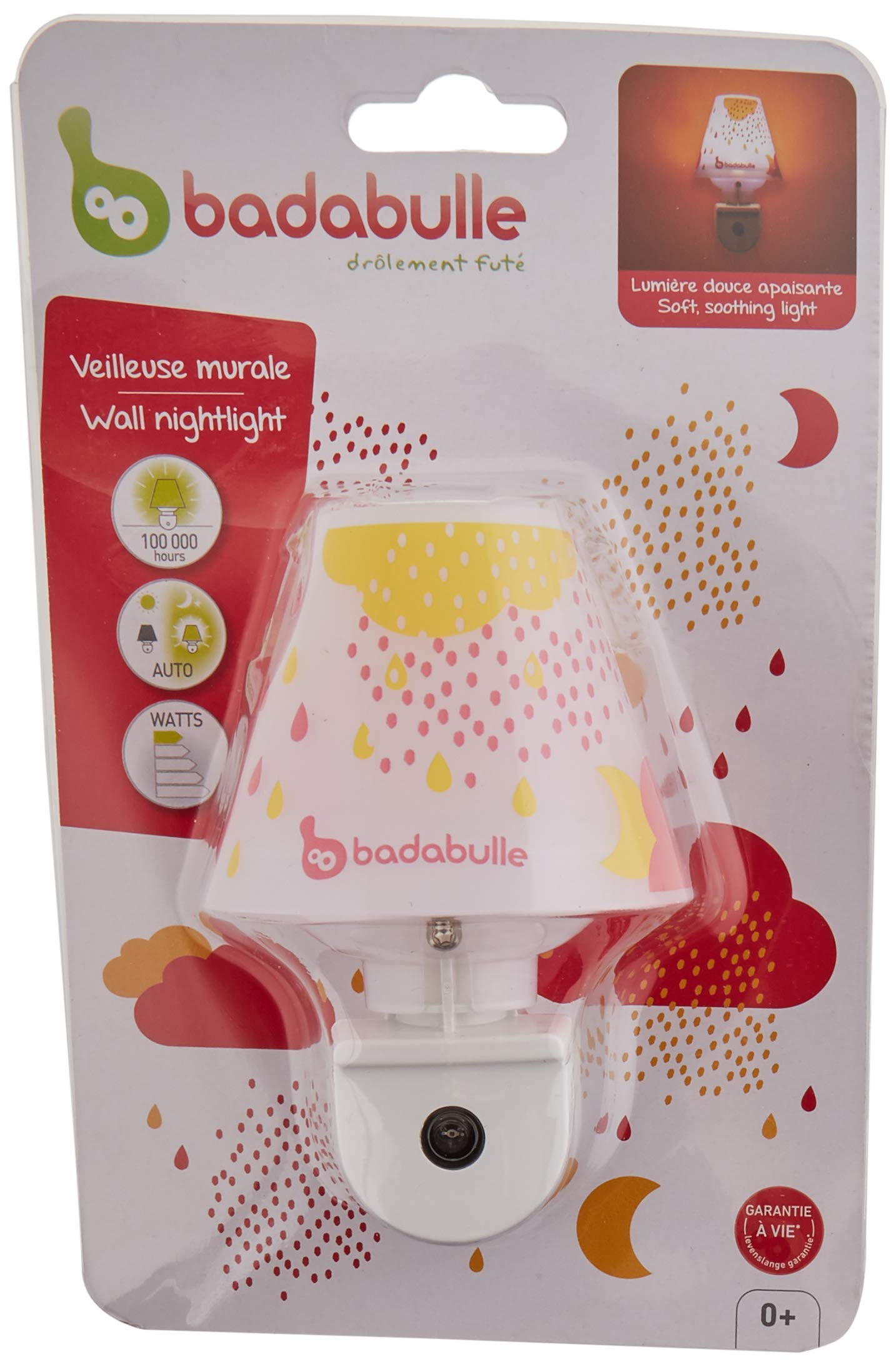 badabulle-veilleuse-murale-gouttes-rose-veilleuse-enfant-automatique-capteur-de- image 3