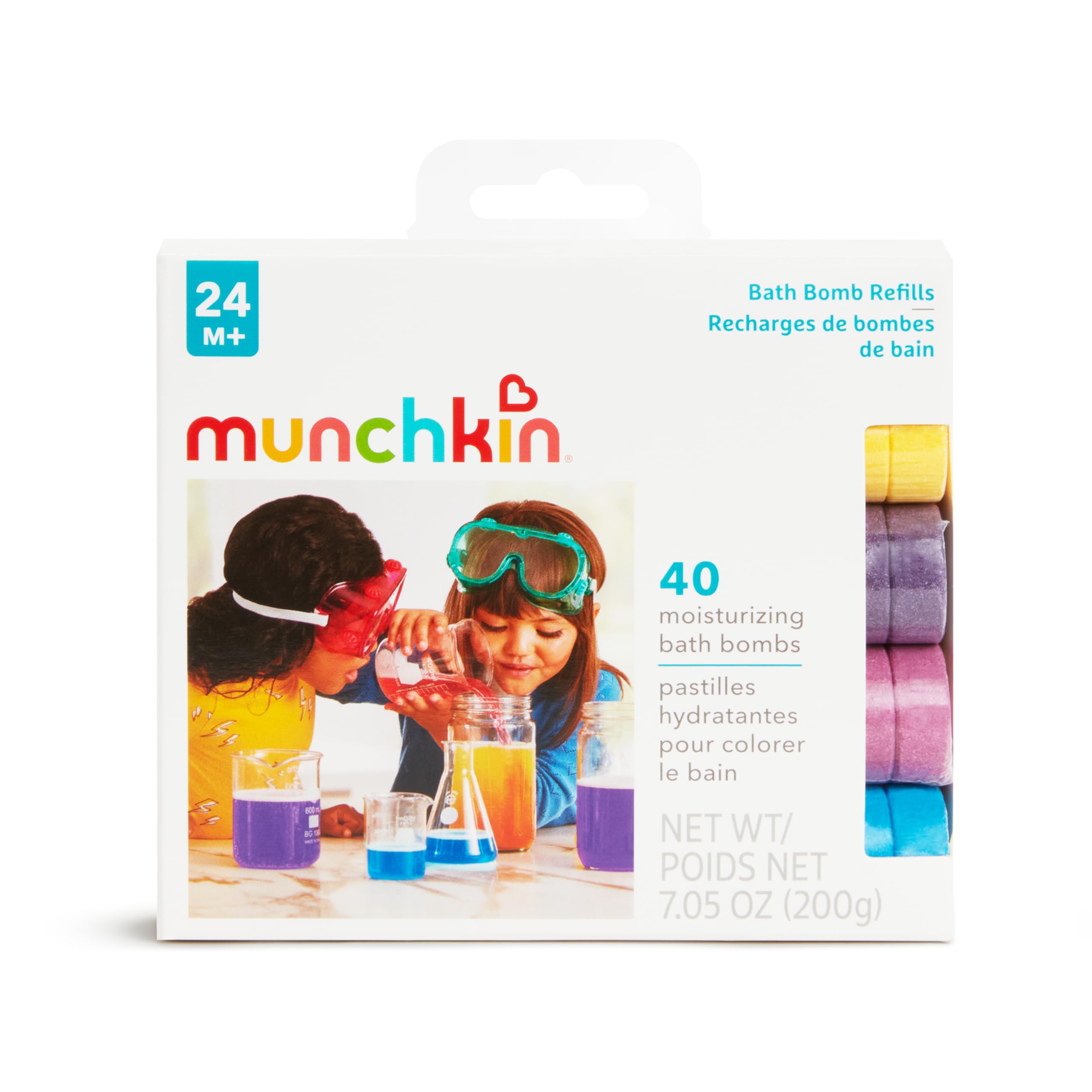 munchkin-colour-buddies-bombes-de-bain-color-es-pour-b-b-et-enfant-pack-de-40-fo image 2