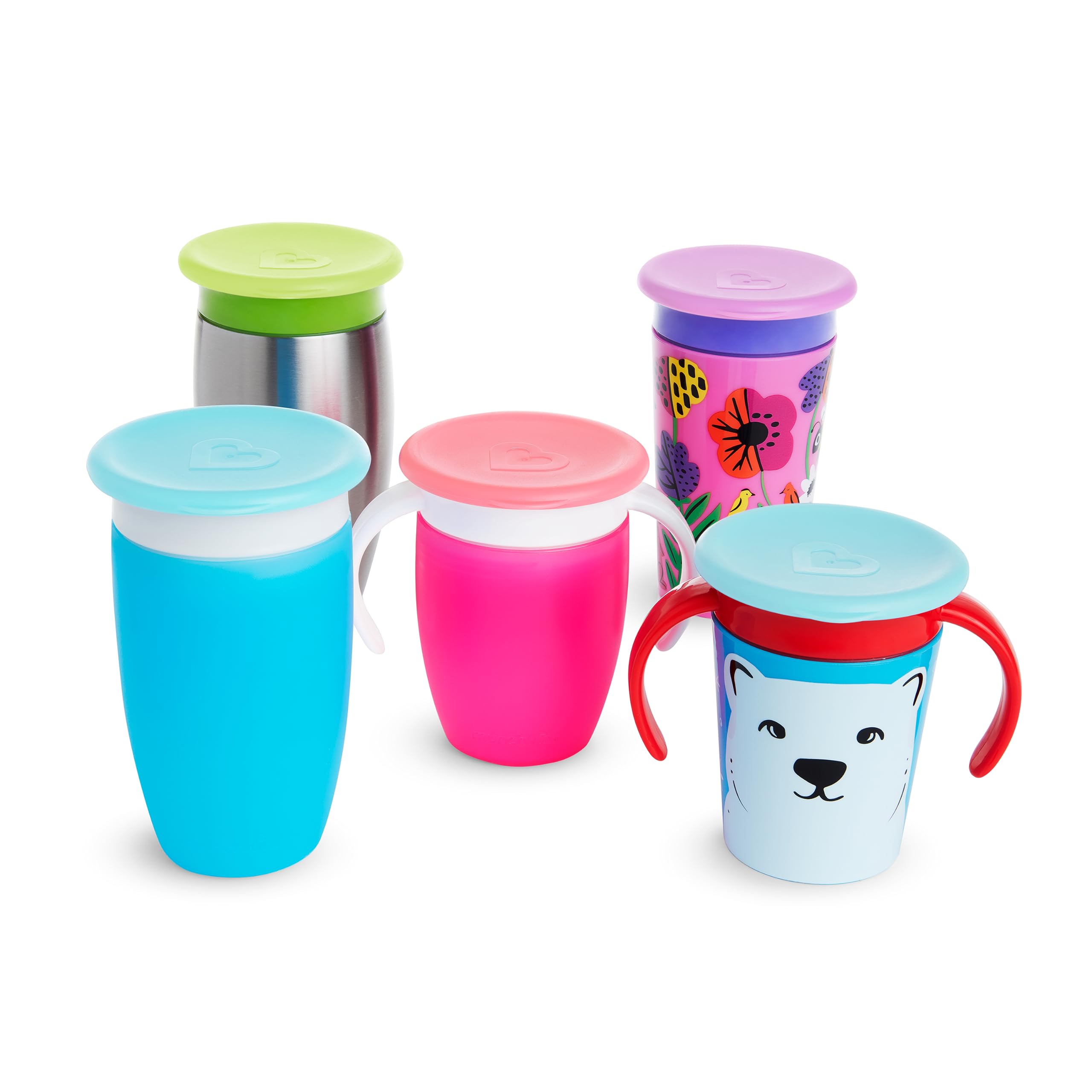 munchkin-couvercles-de-tasse-miracle-pack-de-4-multicolores-anti-sale-pour-toute image 2
