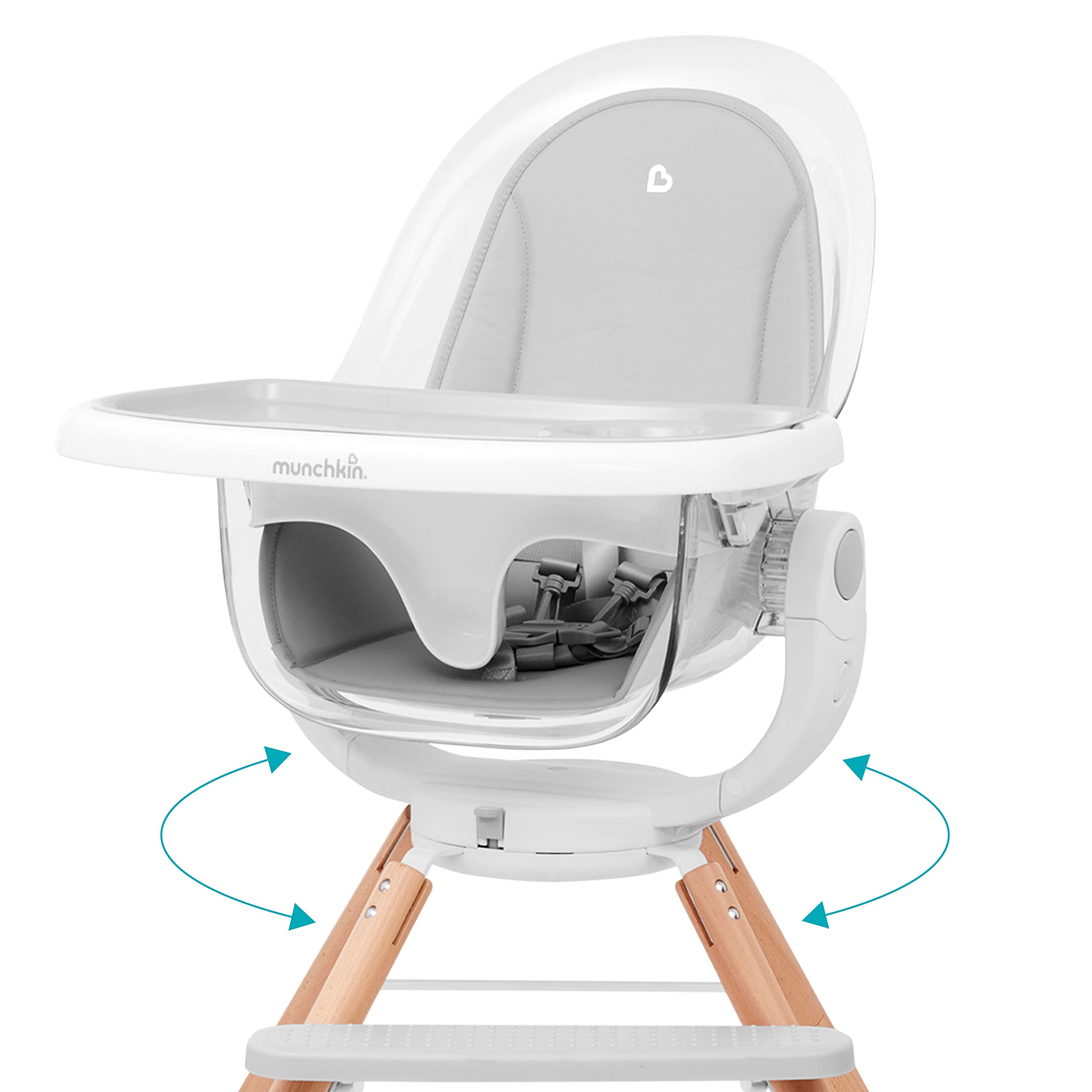 munchkin-chaise-haute-360-cloud-rotative-pour-b-b-et-tout-petits-6-mois-blanc image 3