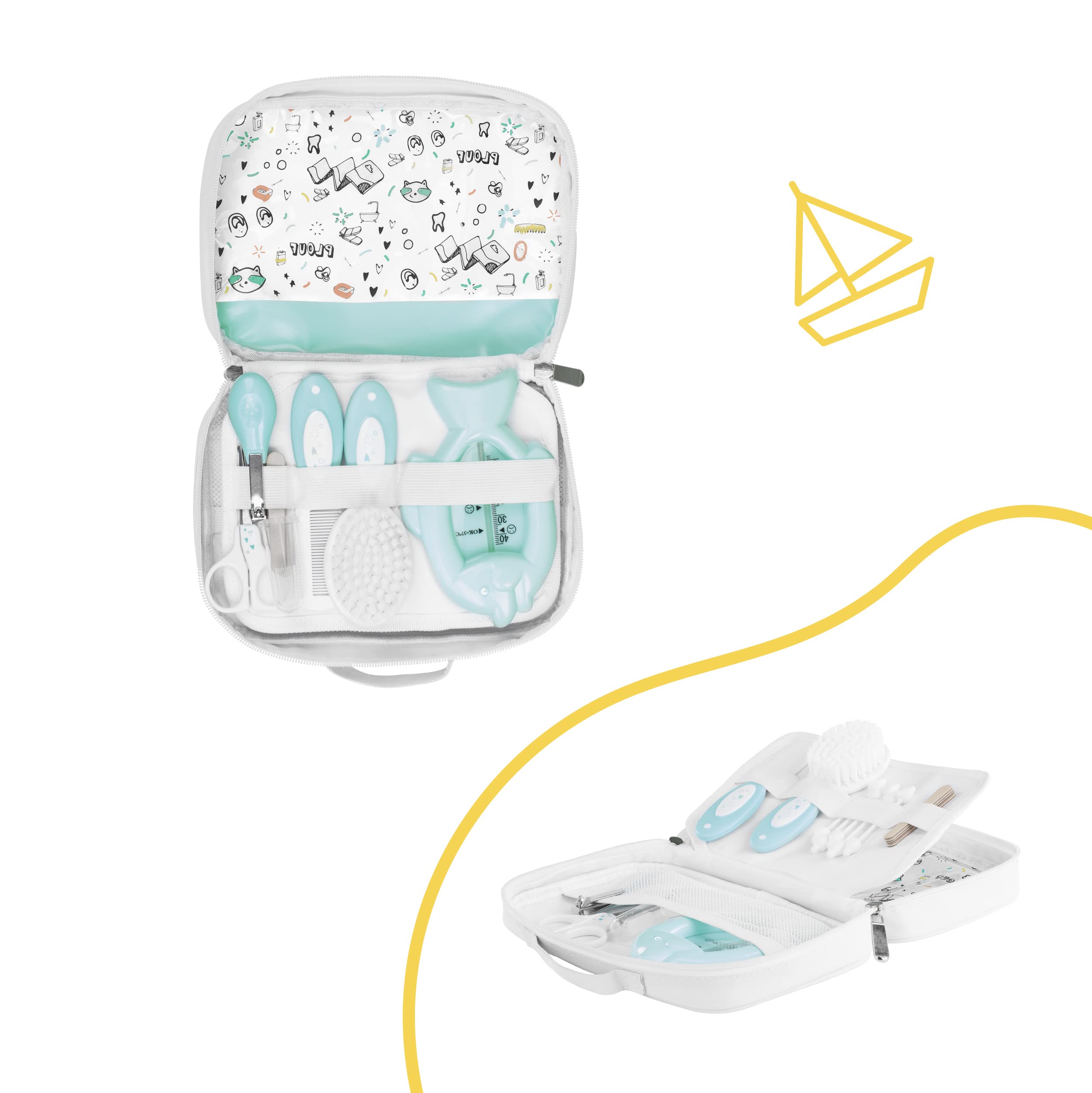 badabulle-trousse-de-soin-b-b-plouf-kit-7-accessoires-d-s-la-naissance-thermom-t image 4