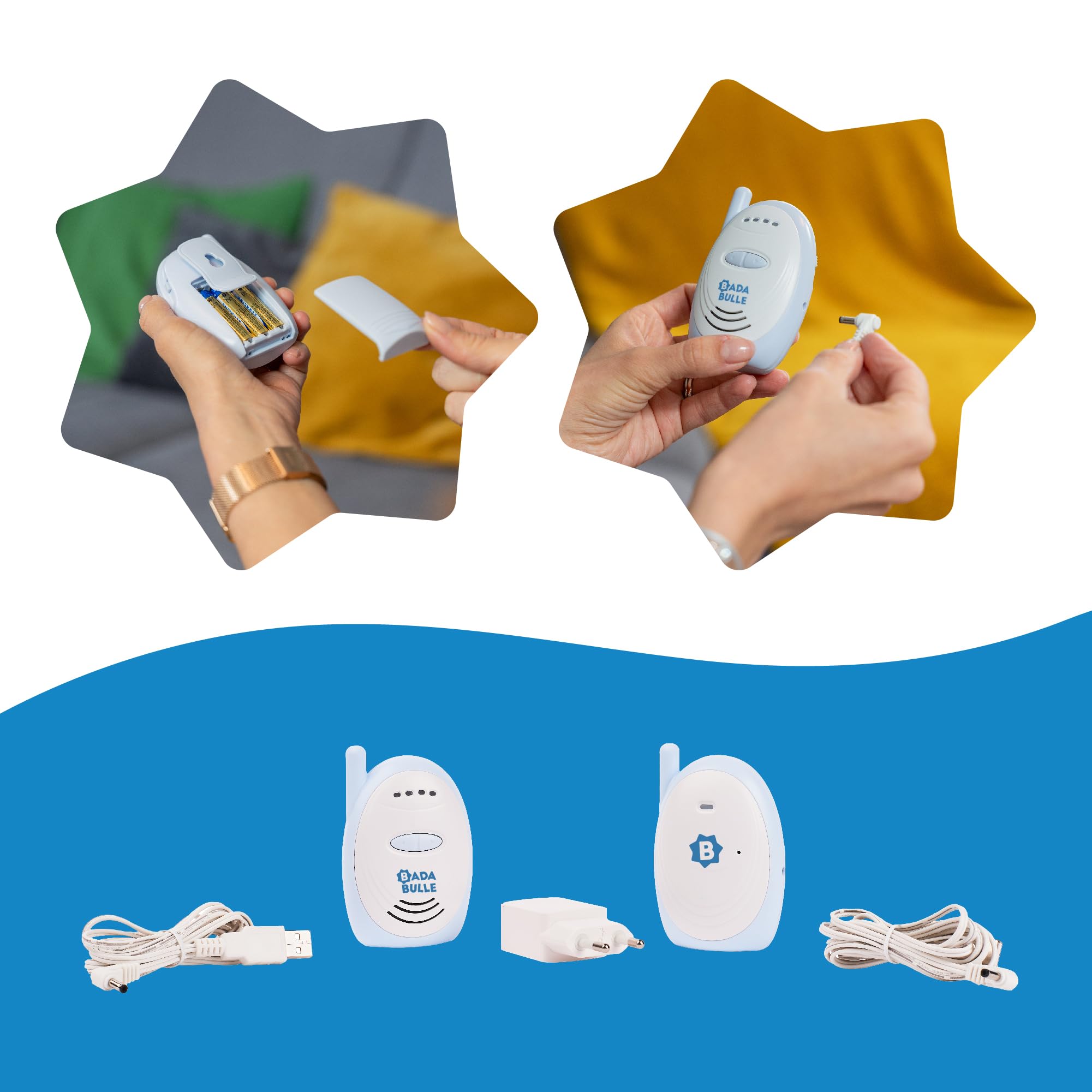 badabulle-babyphone-audio-300m-compact-alarme-sonore-et-visuelle-clip-ceinture-f image 5