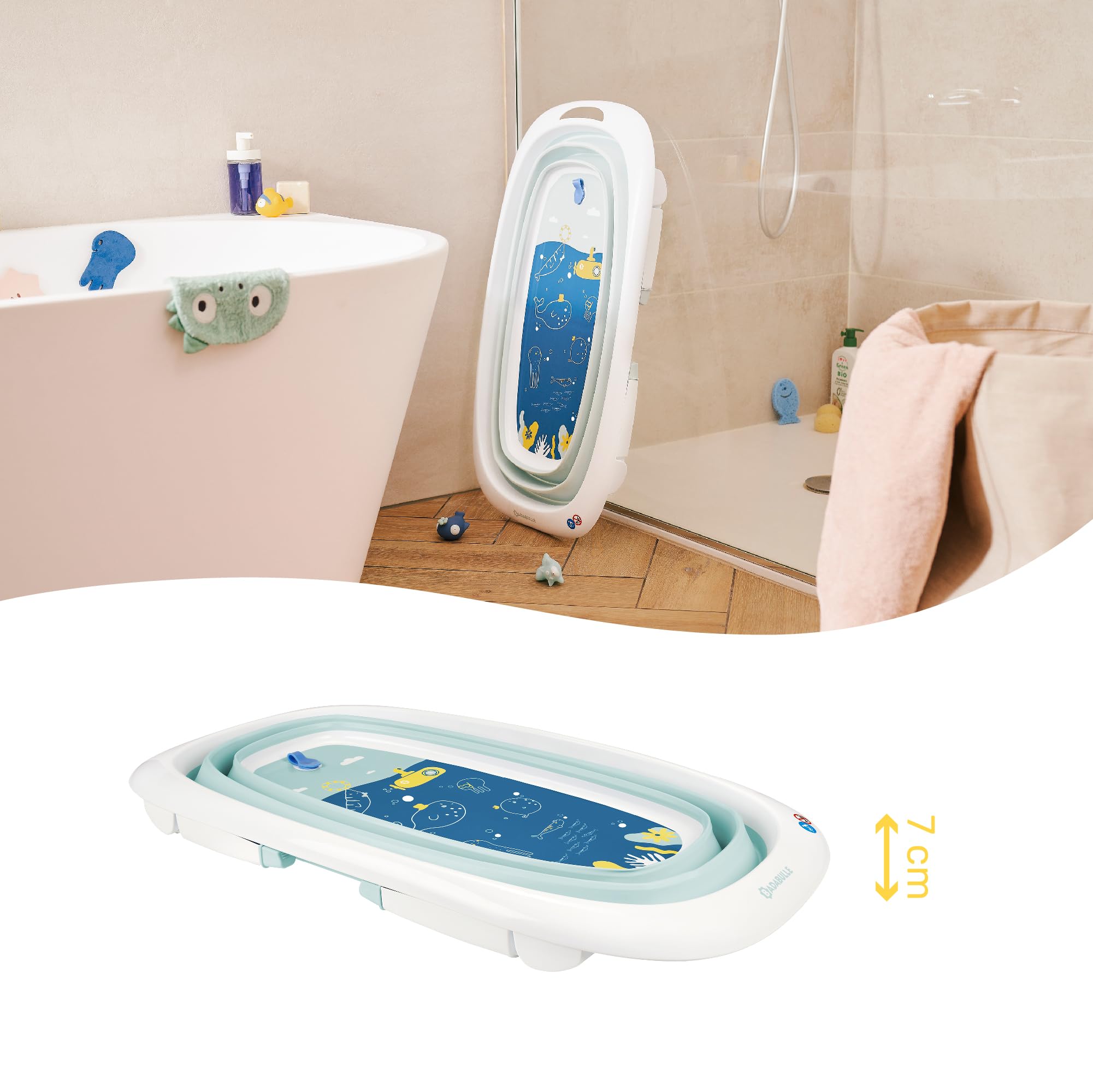 badabulle-baignoire-b-b-pliable-35l-ultra-compacte-7-cm-pieds-antid-rapants-bouc image 3