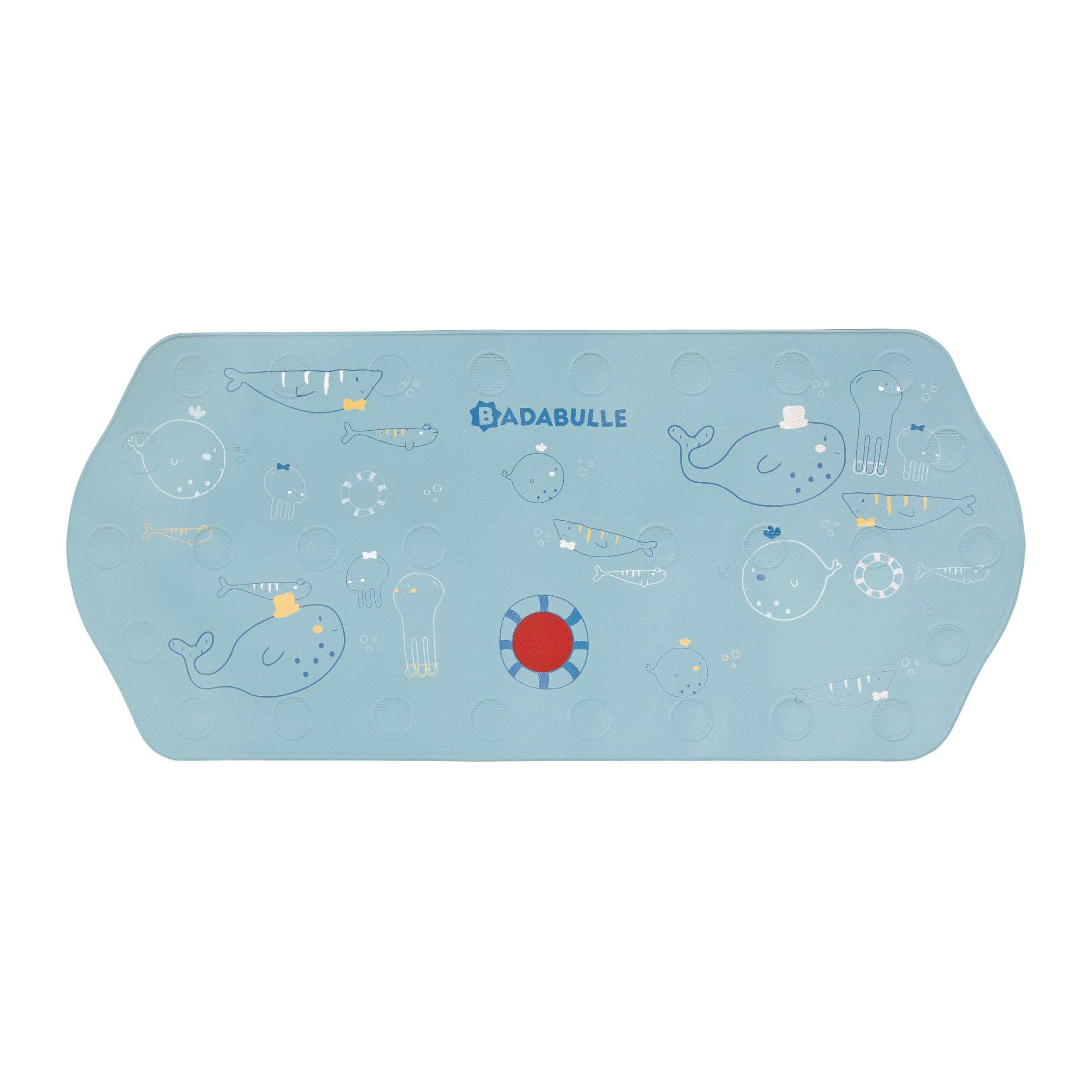 badabulle-tapis-de-bain-xxl-antid-rapant-91-cm-avec-28-ventouses-et-t-moin-de-te image 1