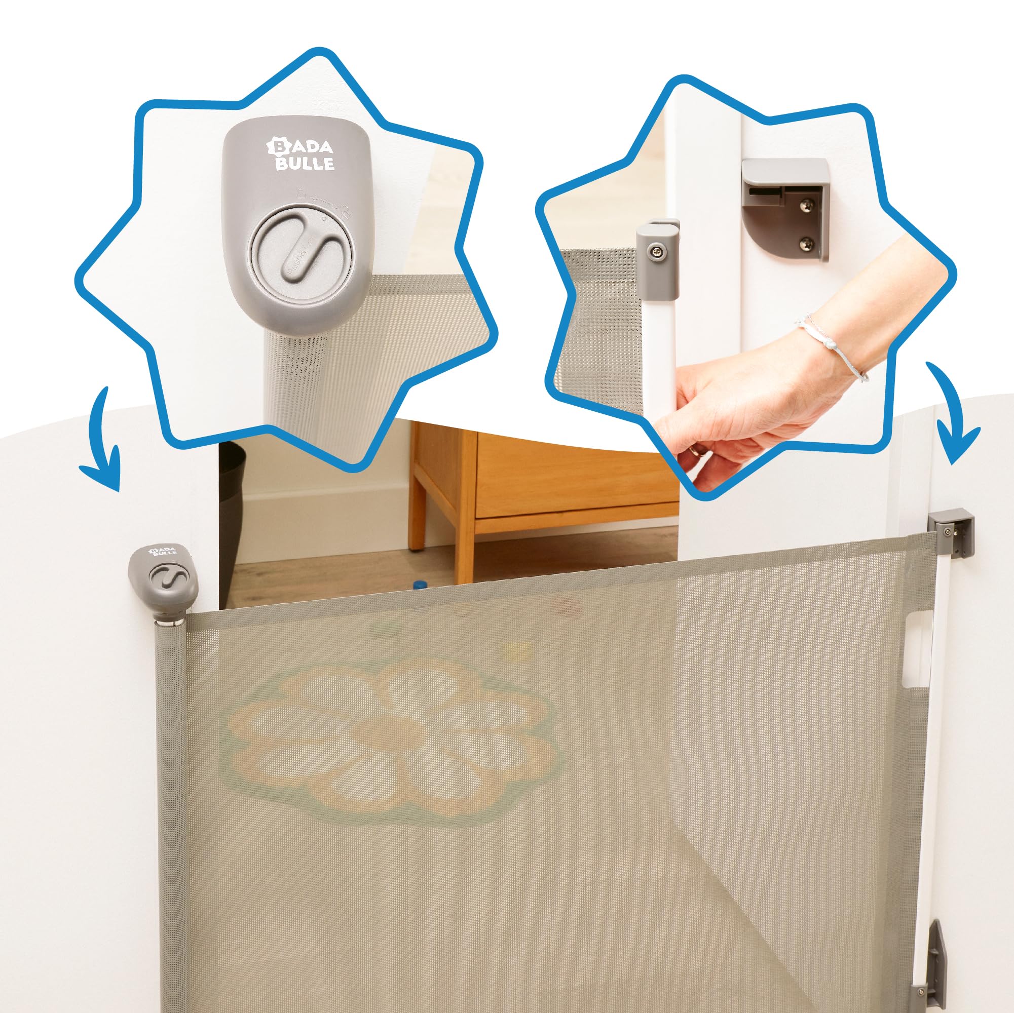 badabulle-barri-re-de-s-curit-enfant-r-tractable-safe-roll-fixation-vis-extensib image 4
