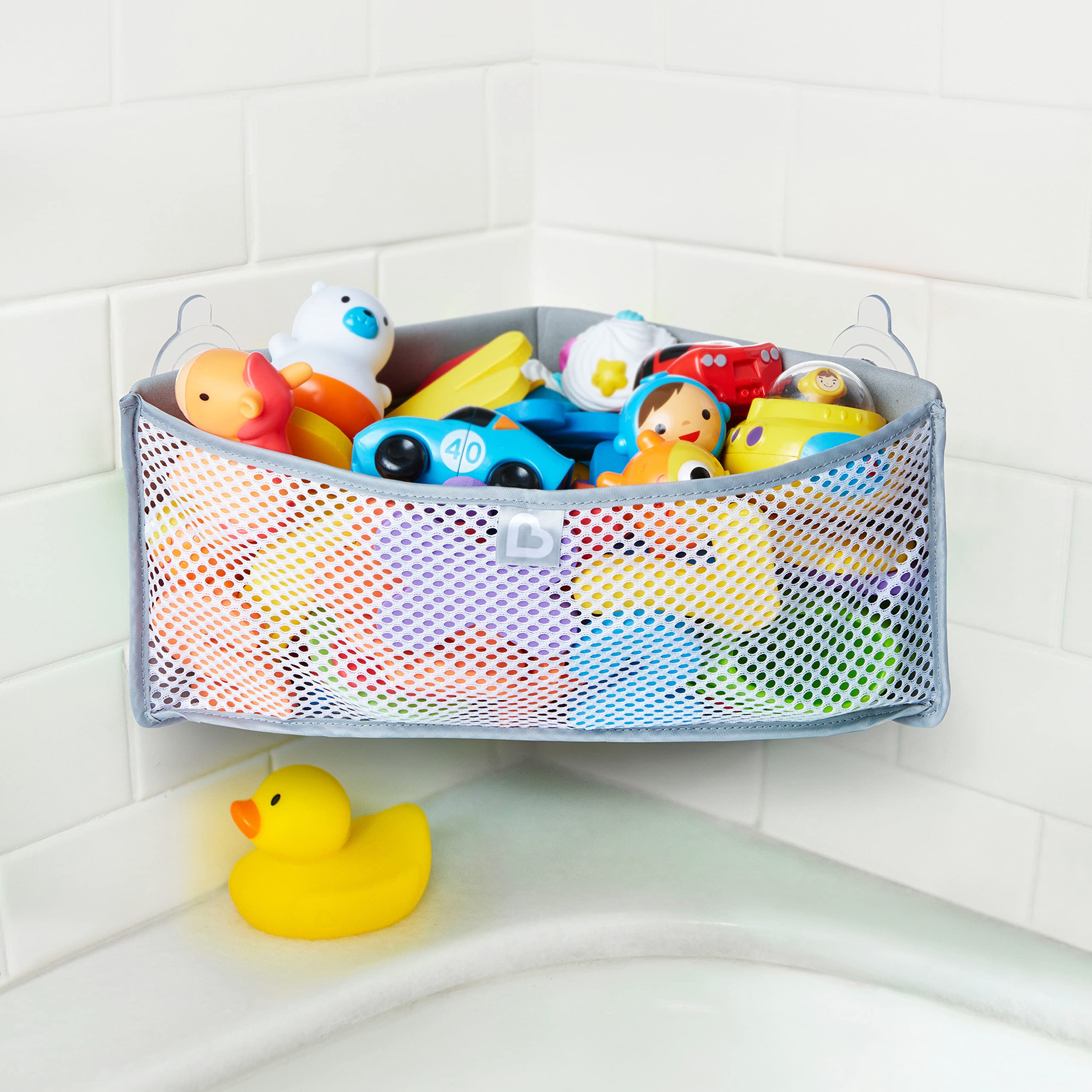 munchkin-high-n-dry-filet-de-rangement-d-angle-pour-jouets-de-bain-avec-ventouse image 2