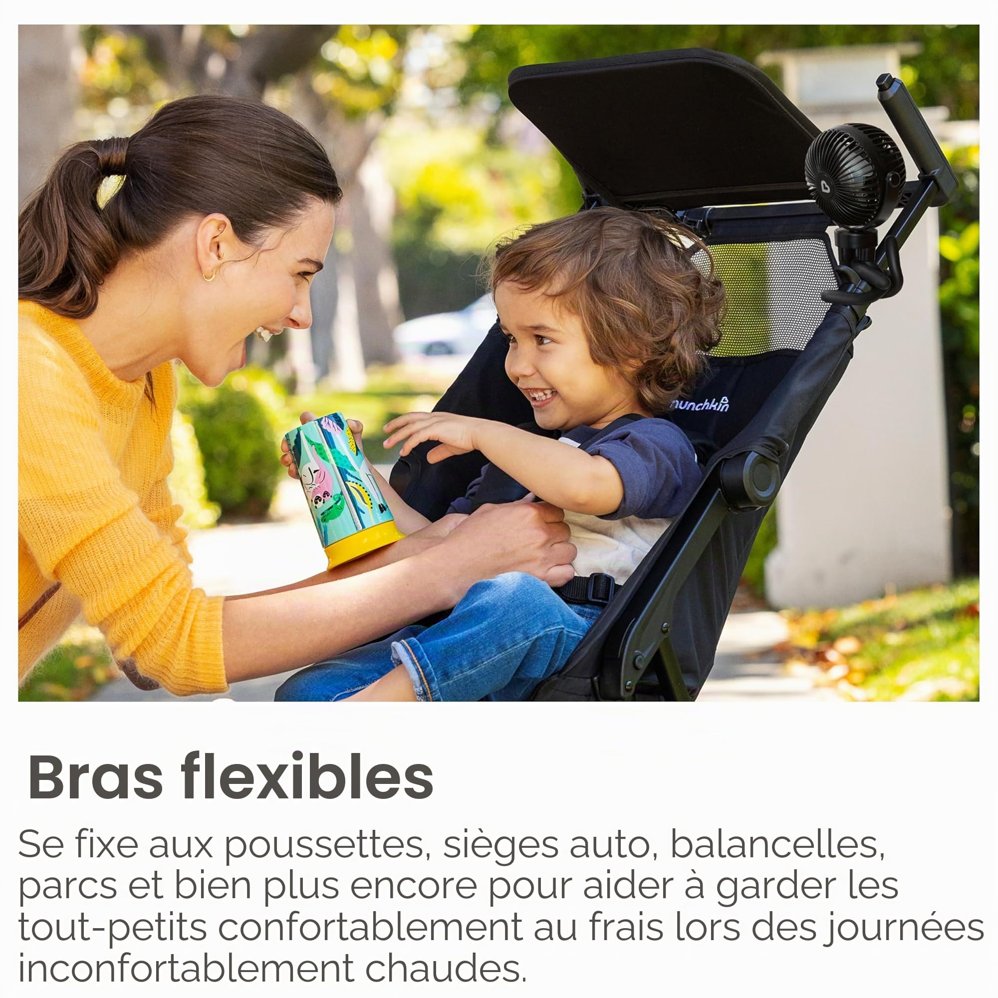 munchkin-ventilateur-de-poussette-portable-mini-360-4-vitesses-lumi-res-led-colo image 3